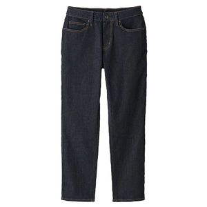 Muji boyfit jeans in dark navy. Sz 26.